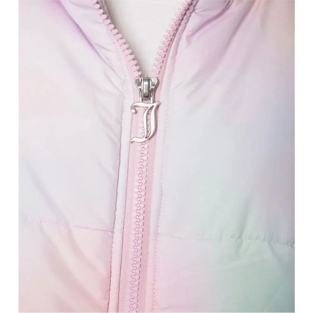 Revolve Juicy Couture Avalon Cotton Candy Tie Dye Pastel Puffer Jacket Size M